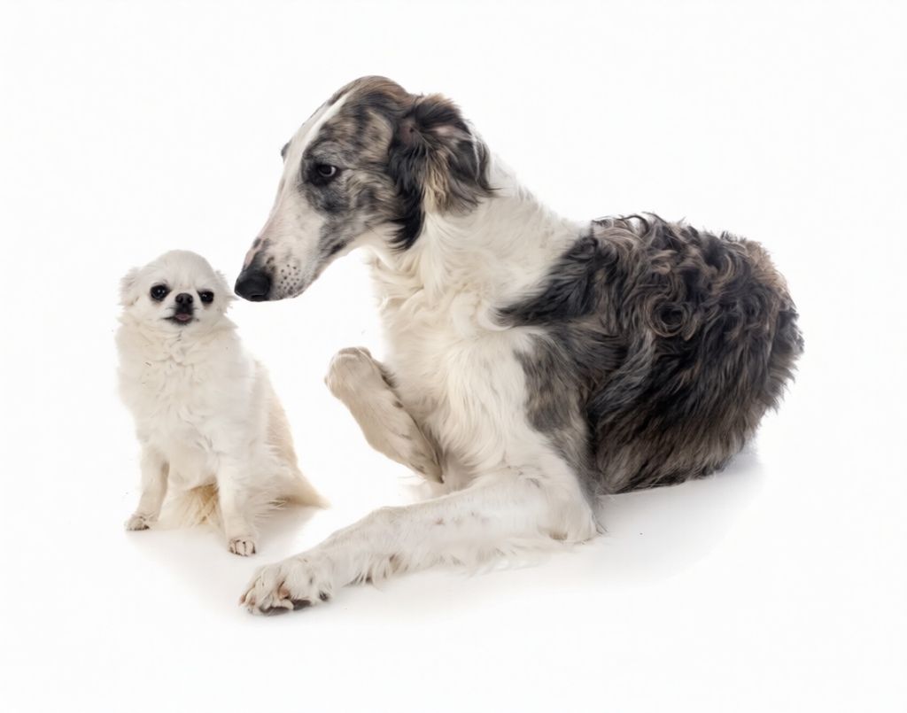 5ydb0a8z8xrmy0cx0ctamfjbvc Borzoi puppies for sale enjoying outdoor exercise in a securely fenced area.